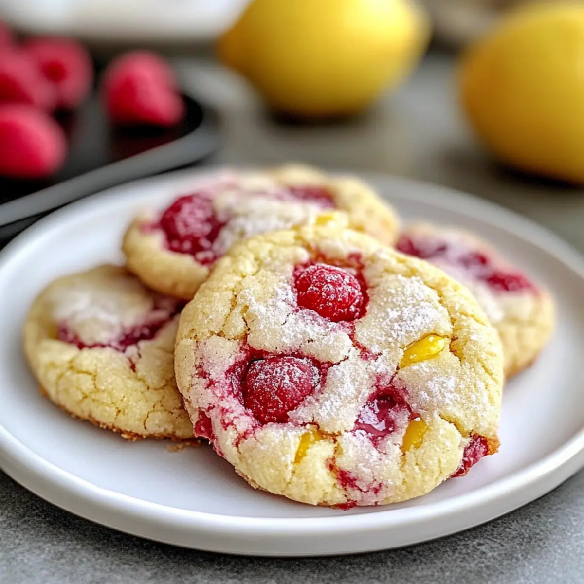 Lemon Raspberry Cookies