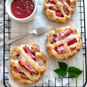 Rhubarb & Cream Cheese Danish