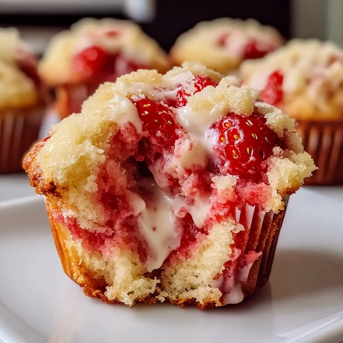 Delicious Strawberry Cream Cheese Muffins