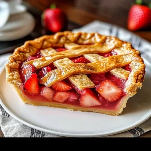 Fresh Strawberry Rhubarb Pie