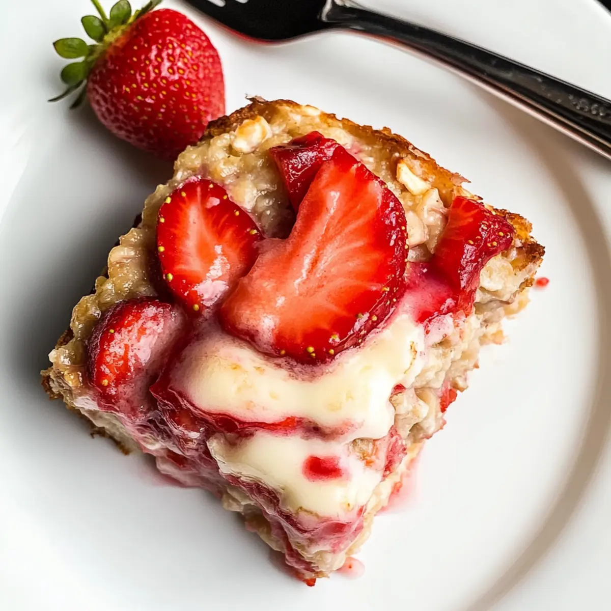Strawberry Cheesecake Baked Oatmeal
