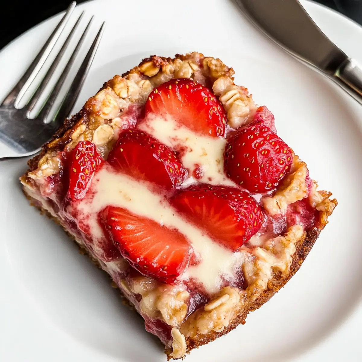 mother's day Strawberry Cheesecake Baked Oatmeal