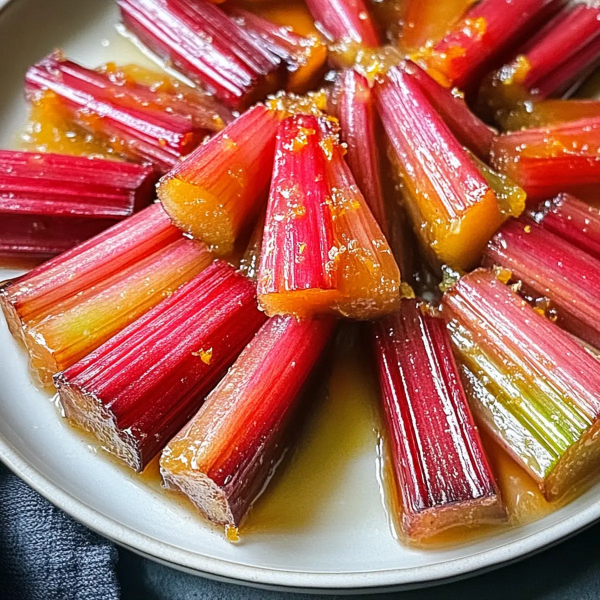 Sweet Roasted Rhubarb