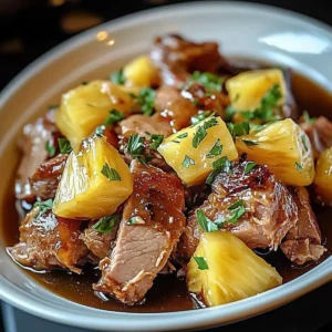 Slow Cooker Pineapple Pork