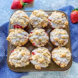 Strawberry Rhubarb Muffins