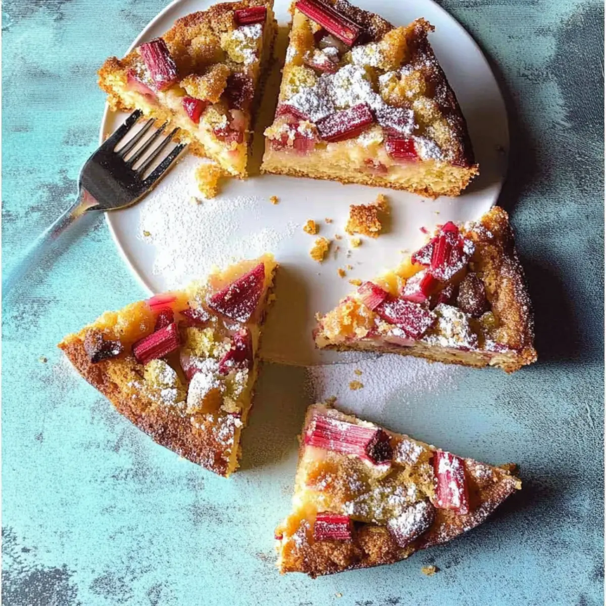 Quick Rhubarb Cake