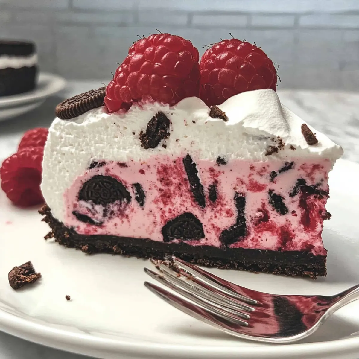 mother's day Raspberry Oreo Cheesecake
