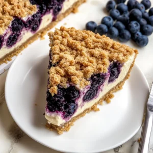 Blueberry Crumble Cheesecake