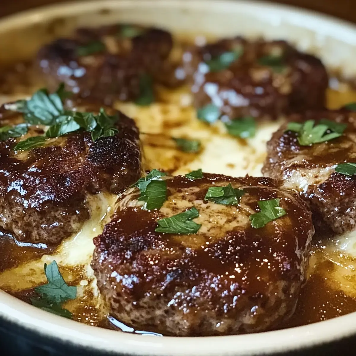 Juicy Hamburger Steak Bake