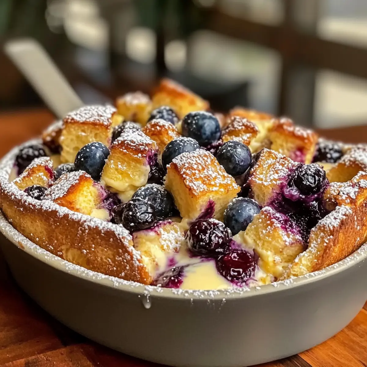 Blueberry Cream Cheese French Toast Bake