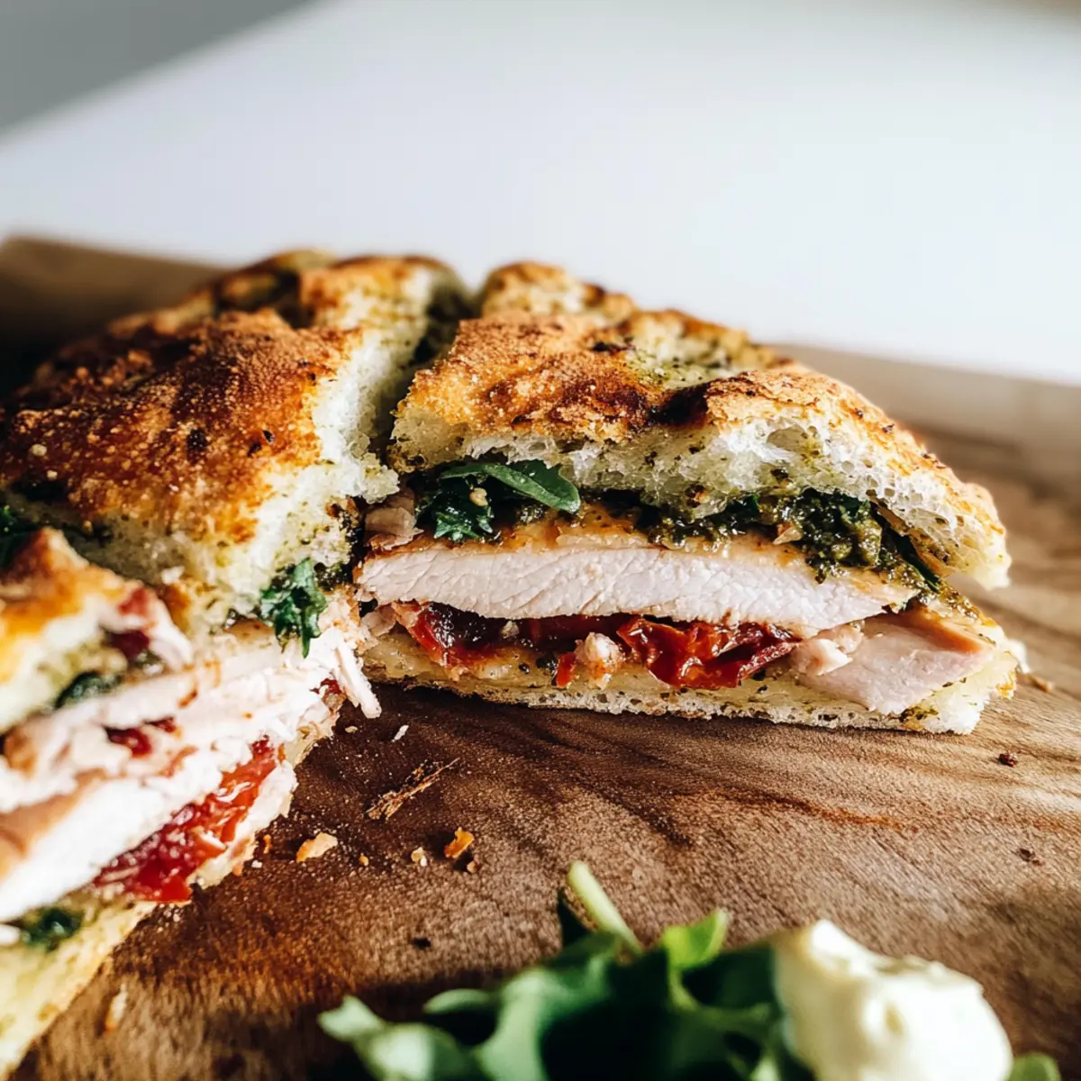 Trader Joe’s Sun-Dried Tomato Focaccia Turkey Sandwich