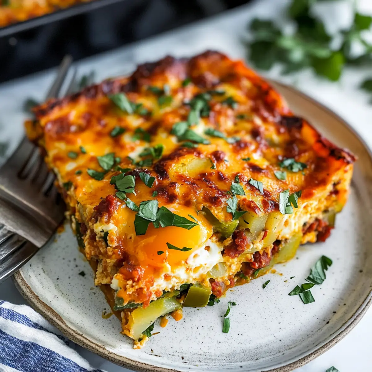 Chorizo & Potato Egg Casserole