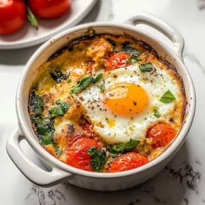 Baked Feta Eggs