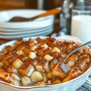 Apple Fritter Breakfast Casserole