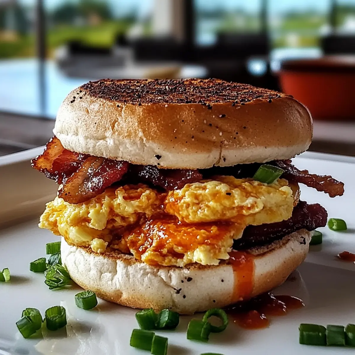 Spicy Chipotle Egg Breakfast Sandwiches
