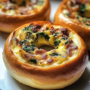 Quiche Stuffed Bagels