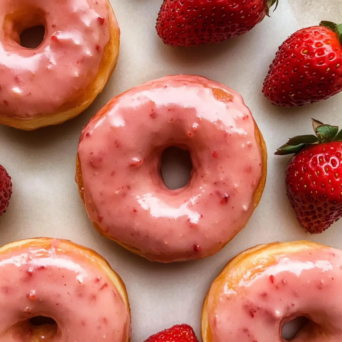 Strawberry Glazed Donuts