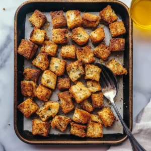 Garlicky Homemade Croutons