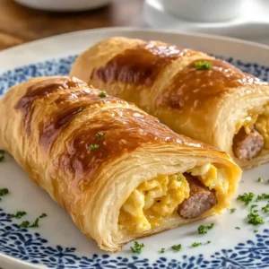 Sausage Egg Breakfast Roll-Ups