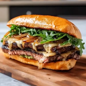 Garlic Butter Ribeye Steak Sandwich