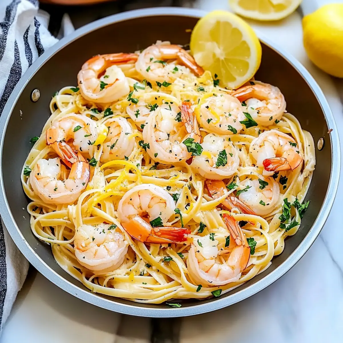 Shrimp Scampi Linguine
