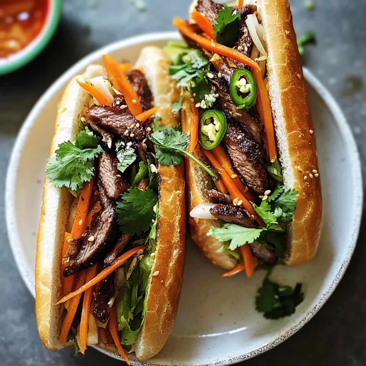 Grilled Beef Banh Mi