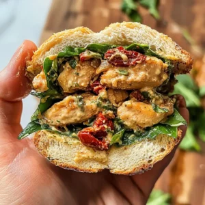 Marry Me Chicken Chopped Salad Sandwich