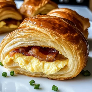 Maple Mustard Croissant Breakfast Sandwiches