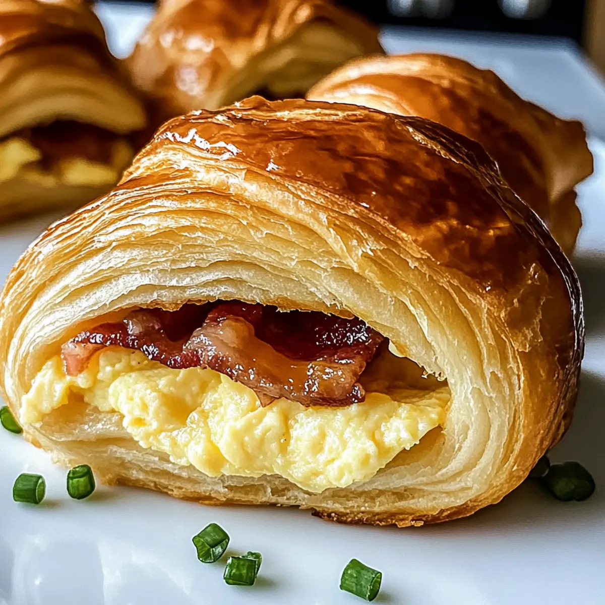 Maple Mustard Croissant Breakfast Sandwiches