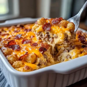 Tater Tot Crack Breakfast Casserole