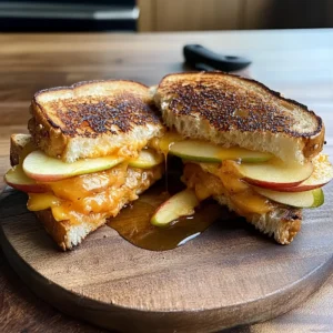 Hot Honey Apple Cheddar Sandwich