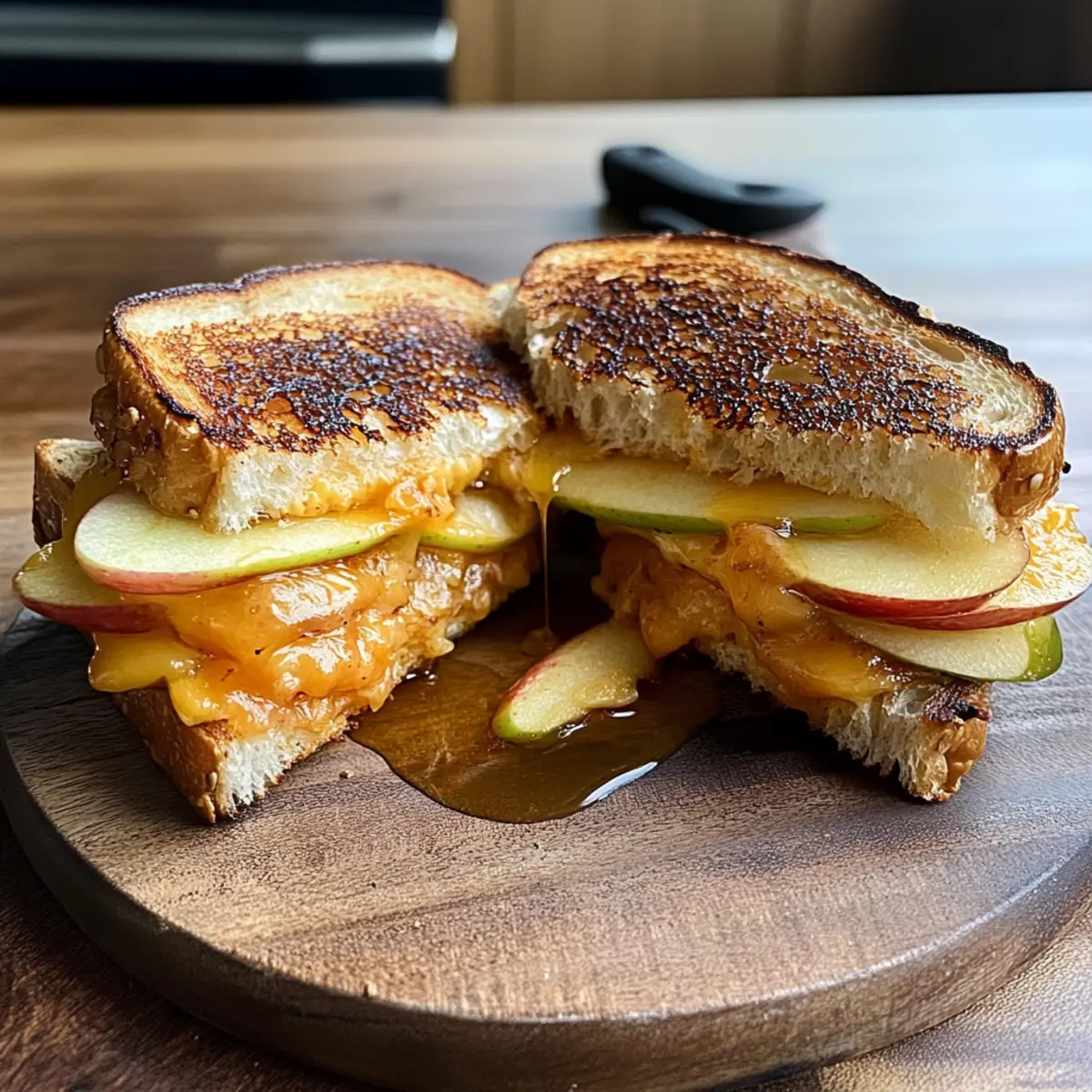 Hot Honey Apple Cheddar Sandwich