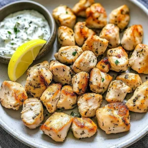 Greek Chicken Bites