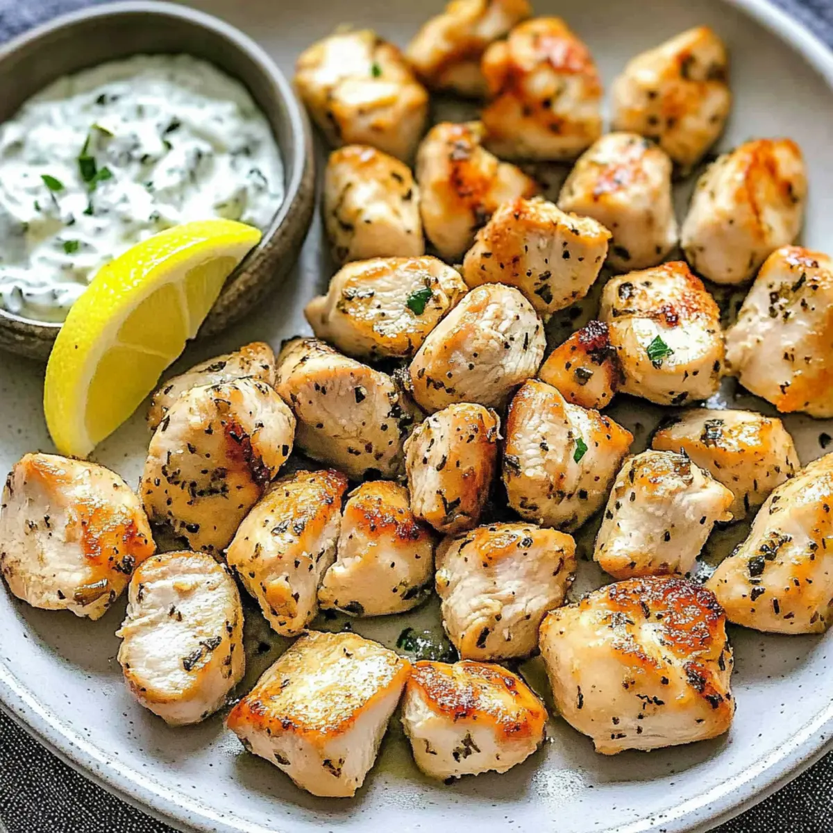 Greek Chicken Bites