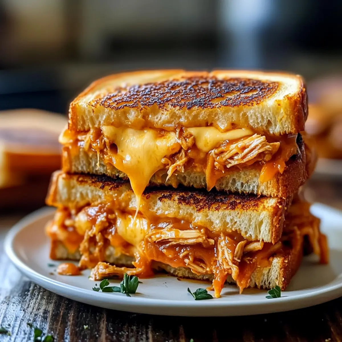 BBQ Chicken Grilled Cheese