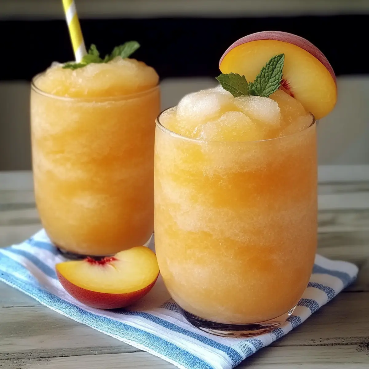Peach Lemonade Slush