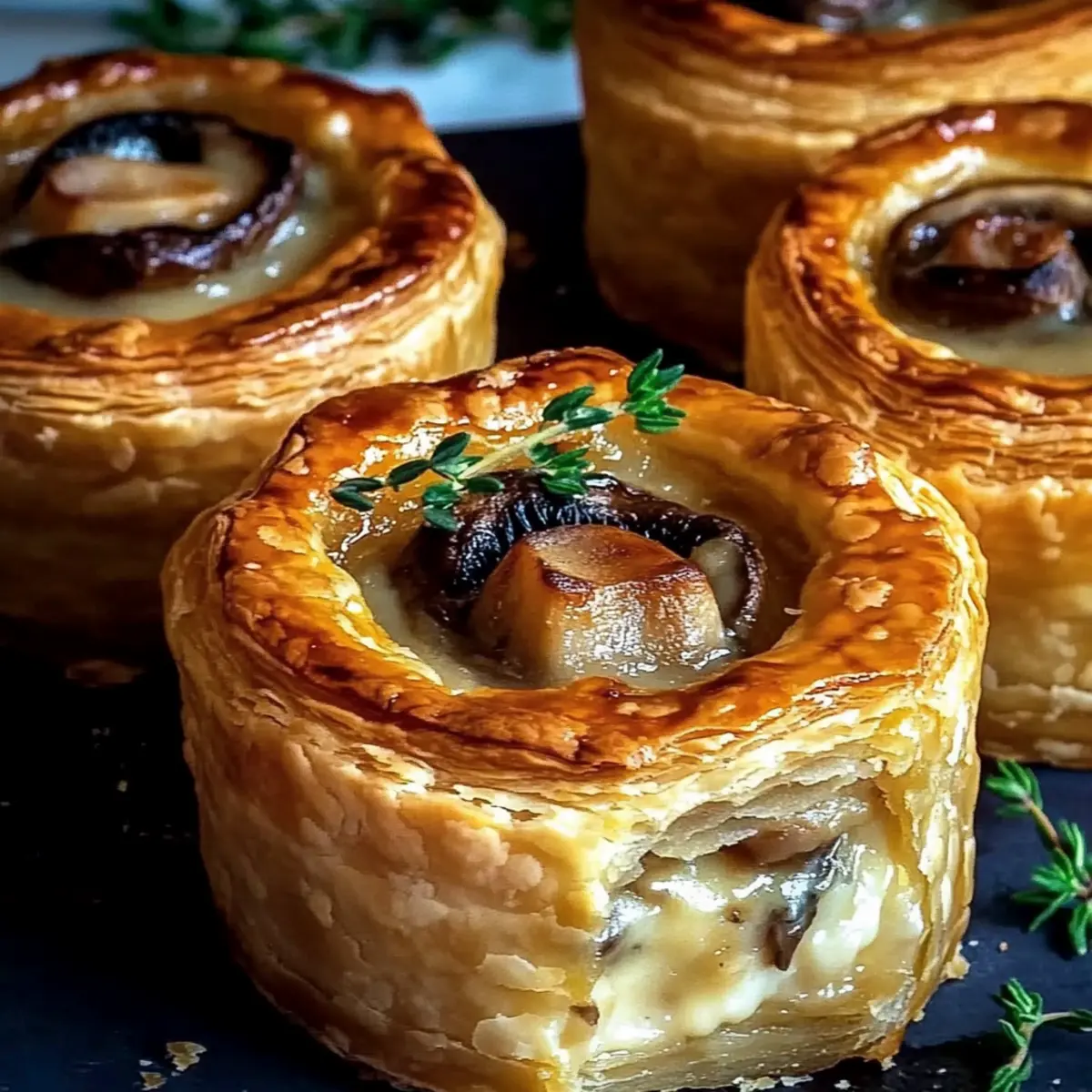 Mini Mushroom & Gruyère Pot Pies
