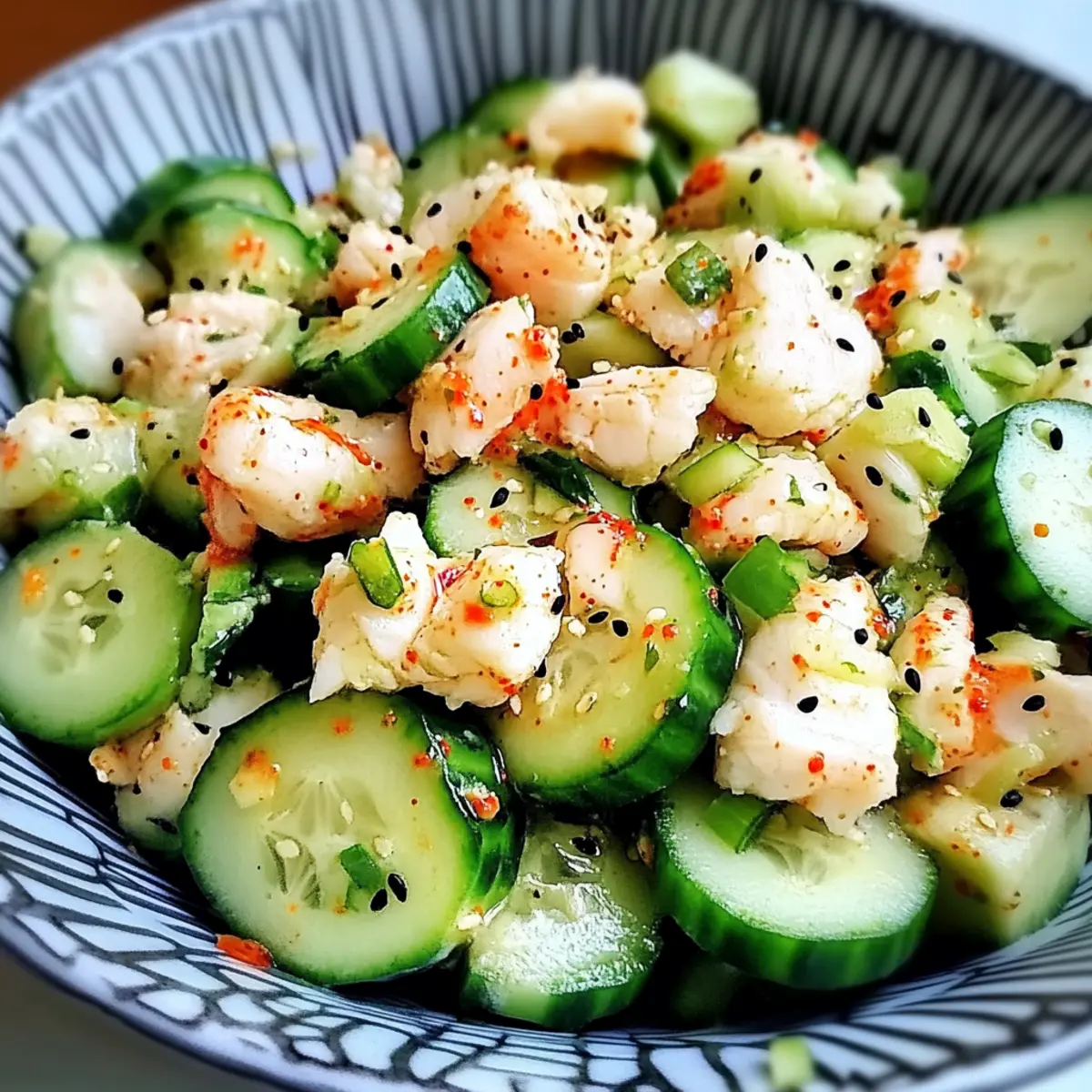 California Roll Cucumber Salad