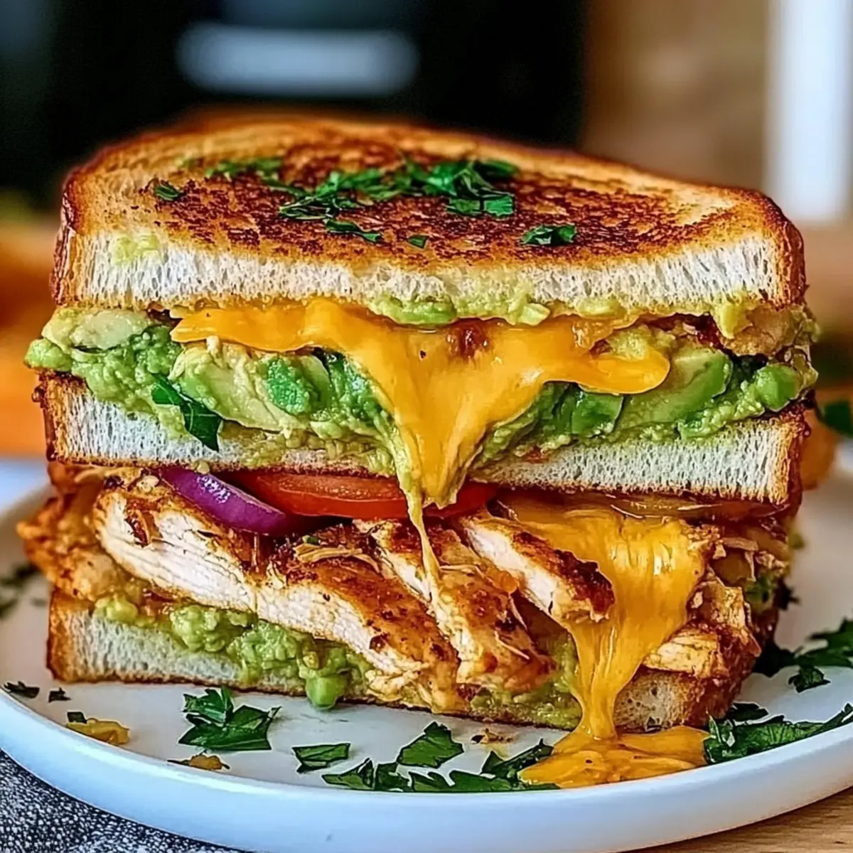 Chicken Avocado Melt Sandwich