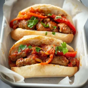Sausage and Peppers Sandwich