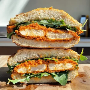 Crunchy Chicken Romesco Sandwich