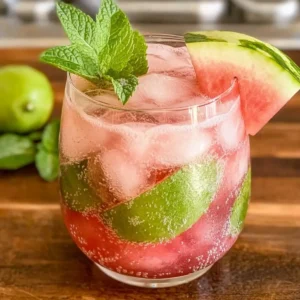 Watermelon Lime Mint Mocktails