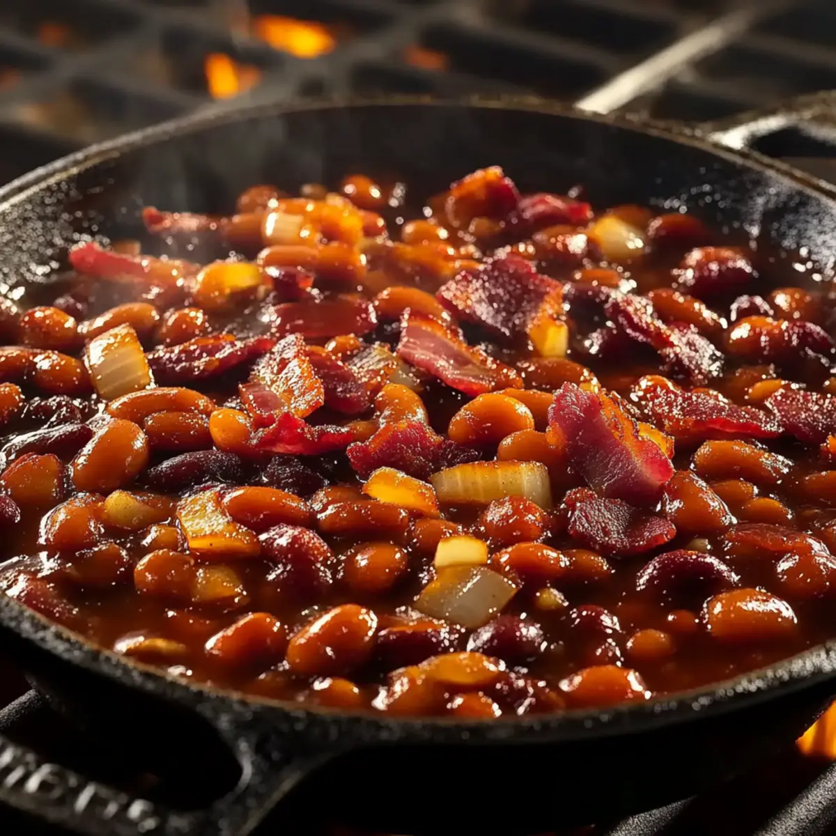 BBQ Baked Beans on the Grill
