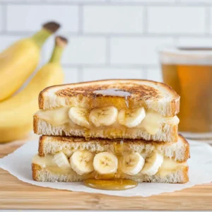 Honey Banana Grilled Cheese Sandwich