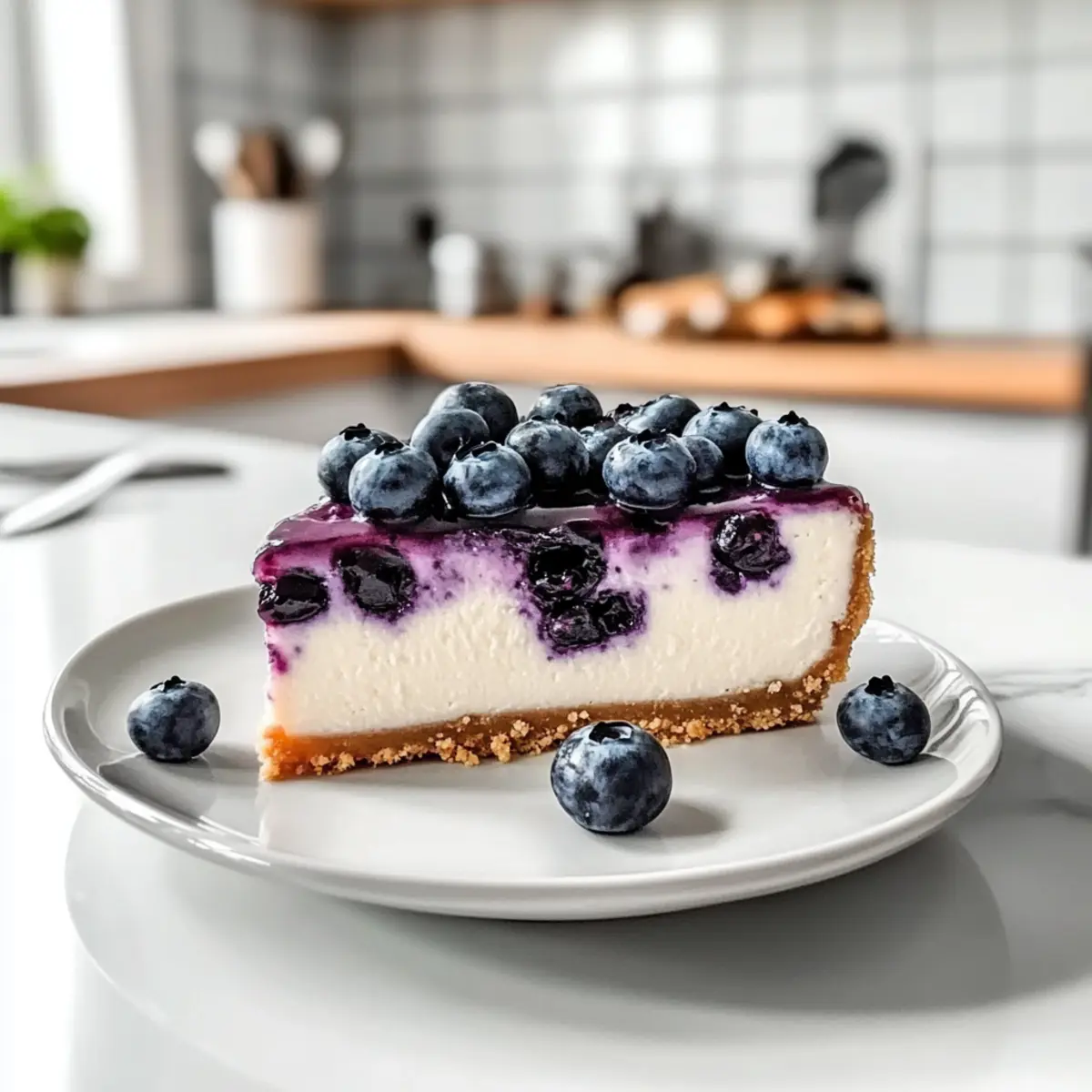 No-Bake Blueberry Cheesecake