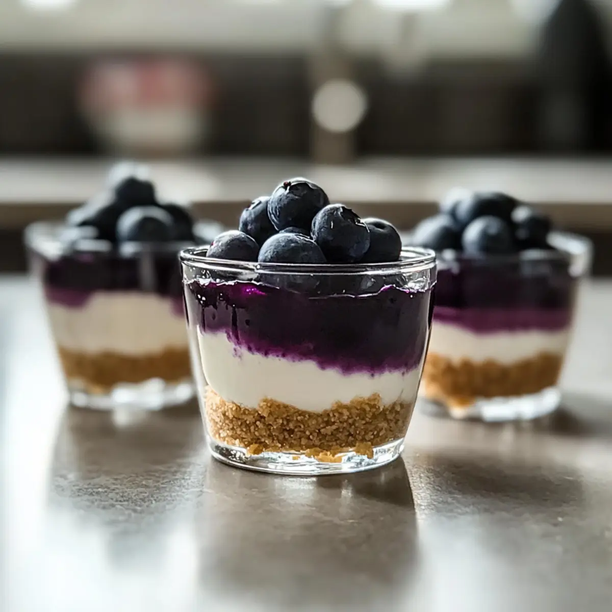 No-Bake Blueberry Cheesecake Cups
