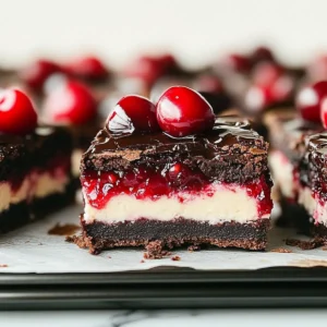 Cherry Cheesecake Brownies