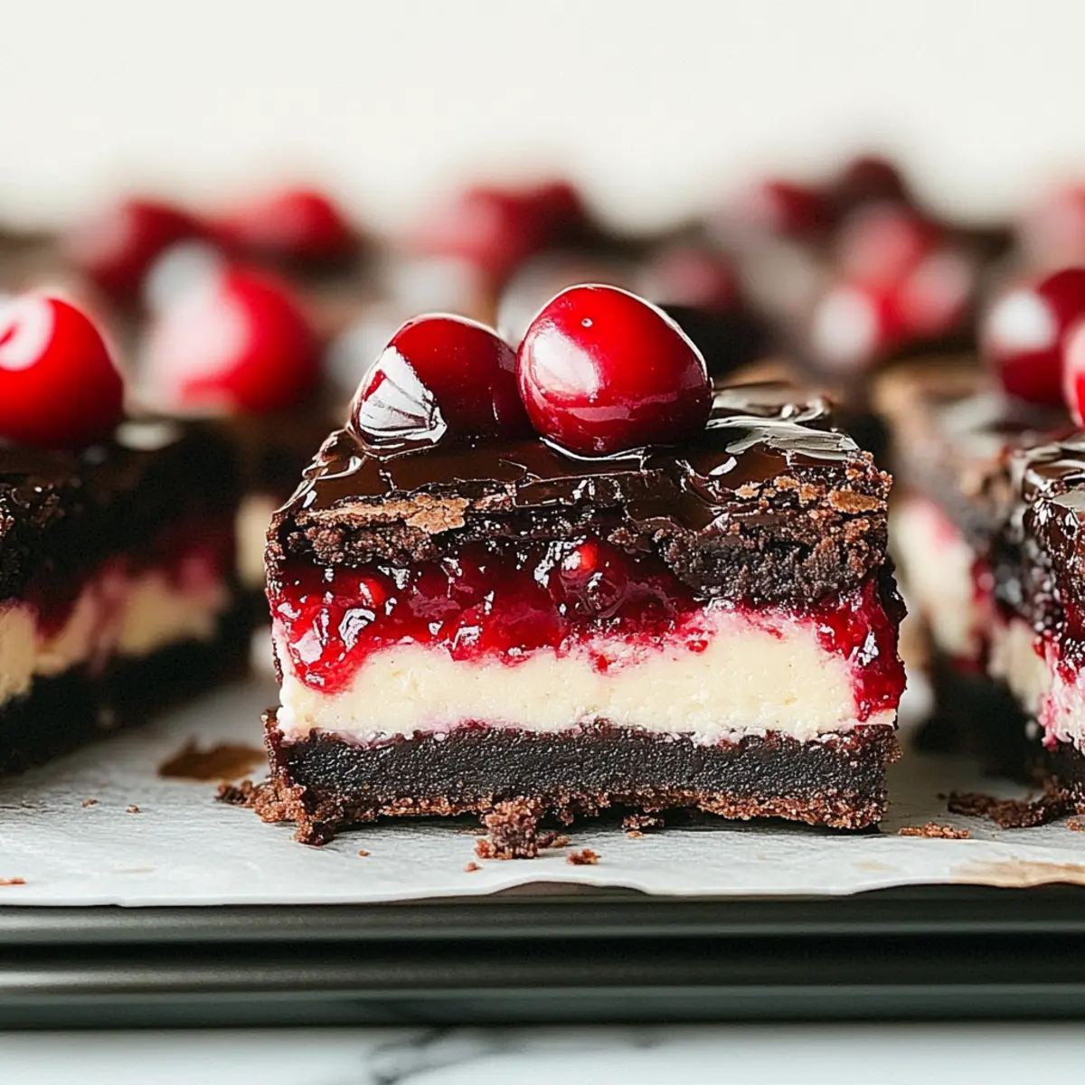 Cherry Cheesecake Brownies