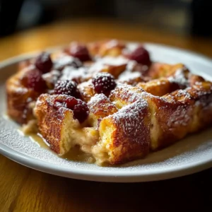 Croissant French Toast Casserole for brunch