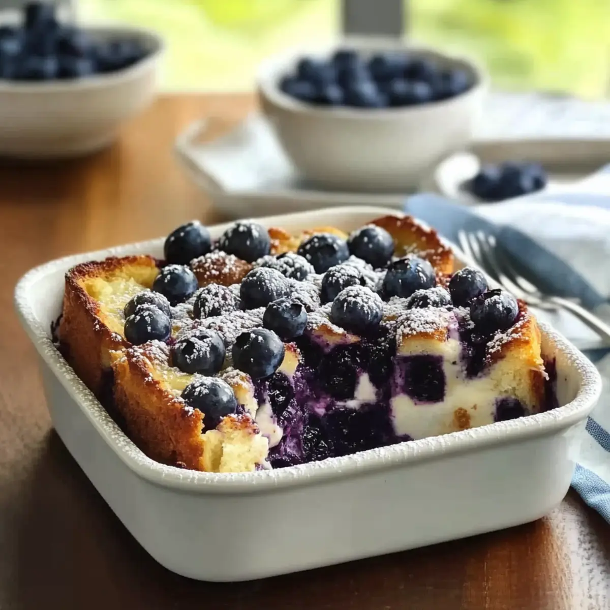 Blueberry French Toast Casserole for brunch
